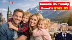 Canada $145.83 Per Month BC Family Benefit 2026- Full Guide to Eligibility and Payments